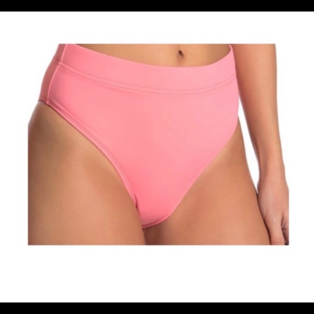 Bikini Lab Pink High Waisted Bikini Bottoms